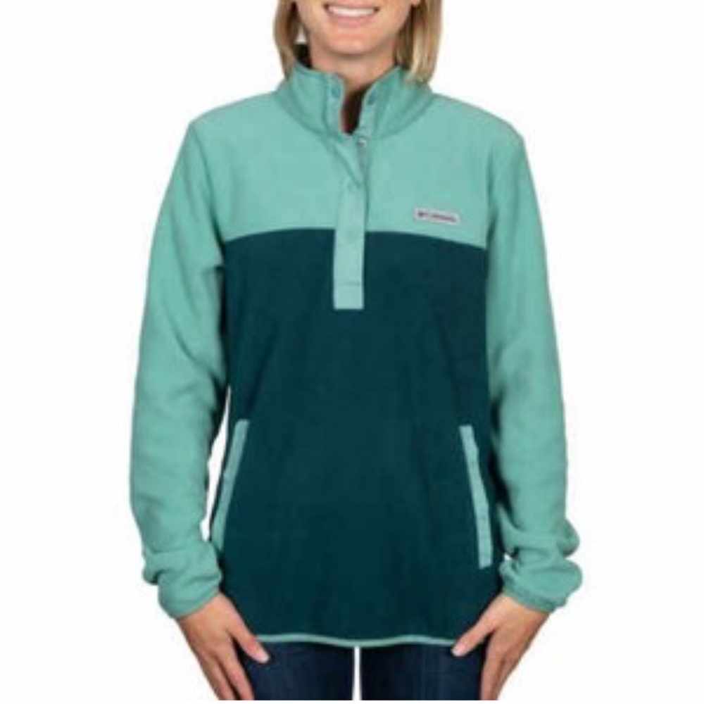 NWT Columbia Woman’s Benton Springs color block fleece Sz large